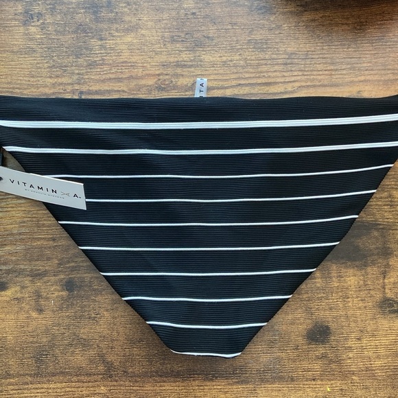 Vitamia A Swim - LUCIANA Striped Full Bikini Bottom - Picture 8 of 9